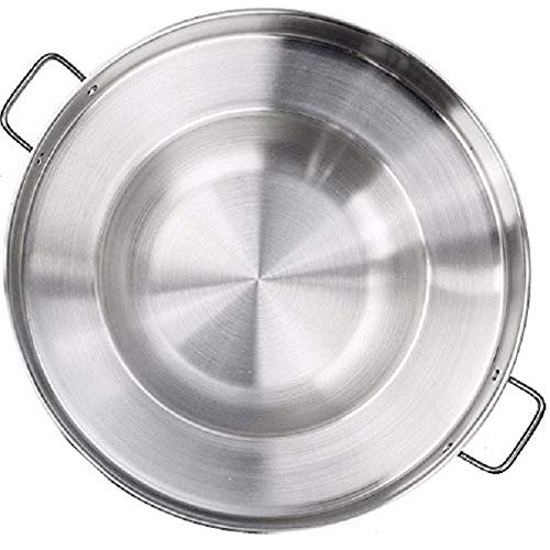 Large 22 Inch Round Stainless Steel Wok Griddle Multi Cooker 1 Piece