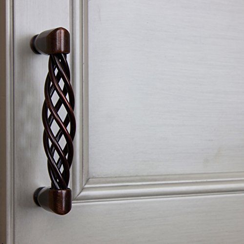 GlideRite Hardware 3011-ORB-25 3.75 inch CC Birdcage Cabinet Pull 25 Pack Oil - Diamond Home USA