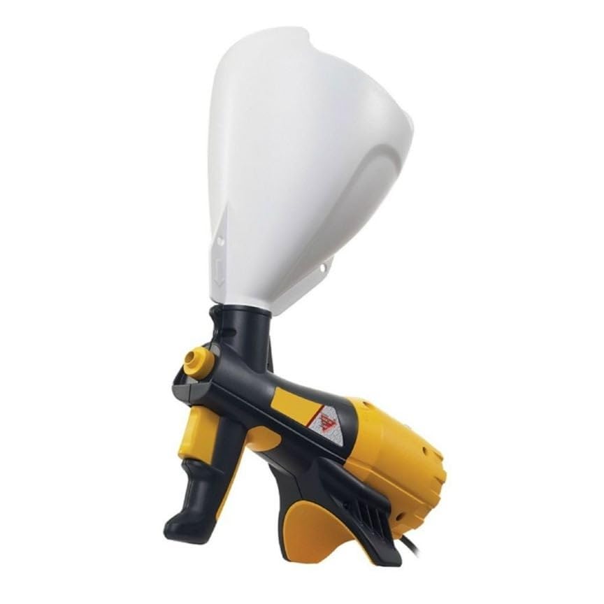 Electric Handheld Texture Paint Sprayer Yellow Assembly Hardware