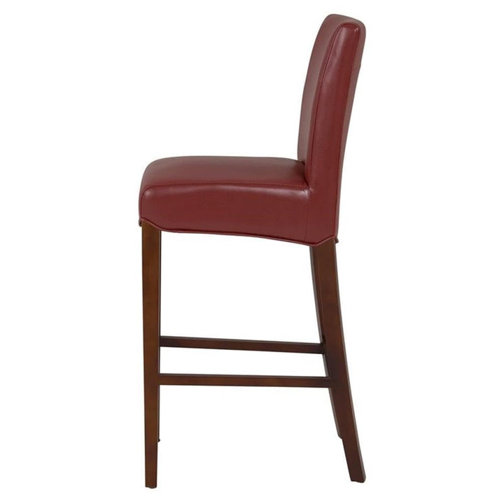 New Pacific Direct Milton Bonded Leather Counter Bar & Counter Stools Dark Brick pomegranate - Diamond Home USA