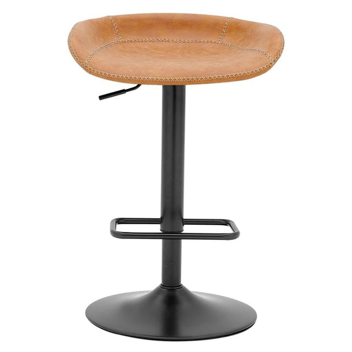 npd furniture and more New Pacific Direct Rogue KD PU Gaslift Bar Stool (Set Brown - Diamond Home USA