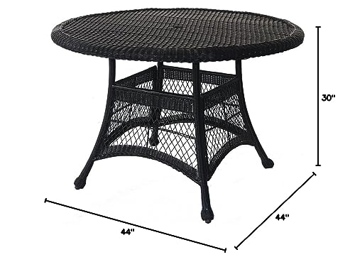 Jeco Wicker Round Dining Table 44"