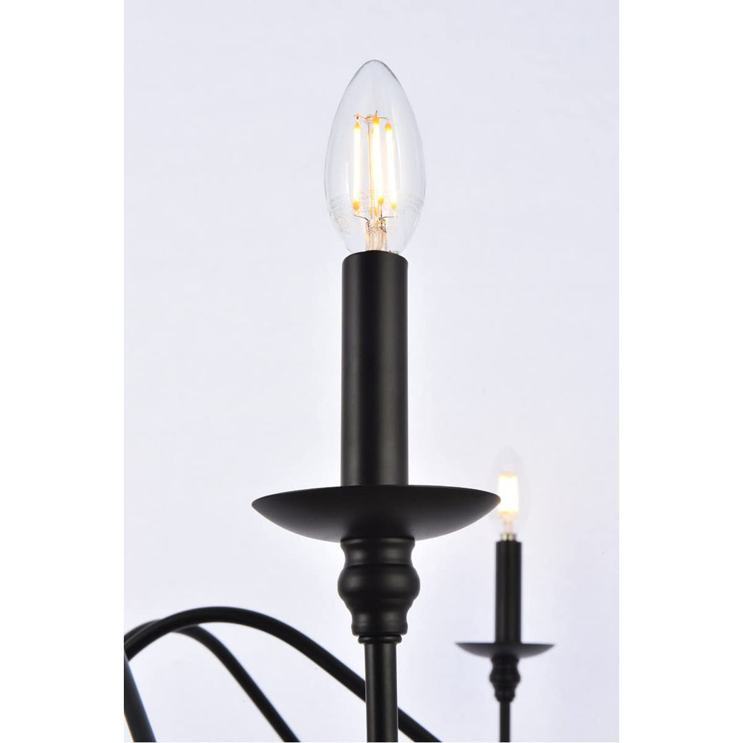 Elegant Furniture & Lighting Rohan Collection 6-Light Chandelier