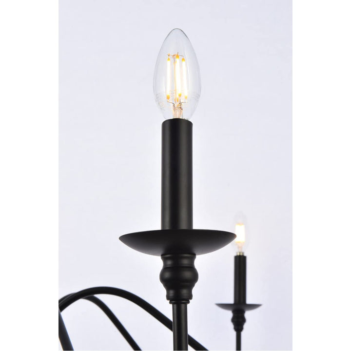 Elegant Furniture & Lighting Rohan Collection 6-Light Chandelier