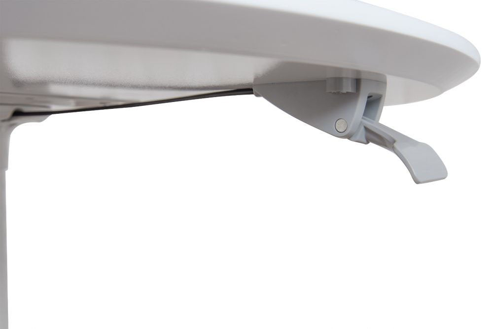 LUXOR LX-PNADJ-32RD 32" Pneumatic Height Adjustable Round Table - Diamond Home USA