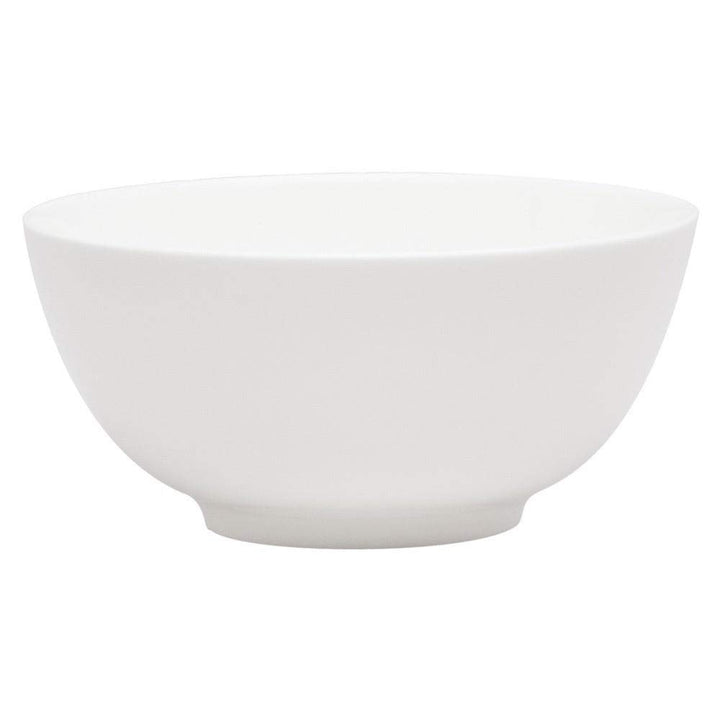Rice Bowls (Set Of ) White Solid Casual Modern Contemporary Round Bone China