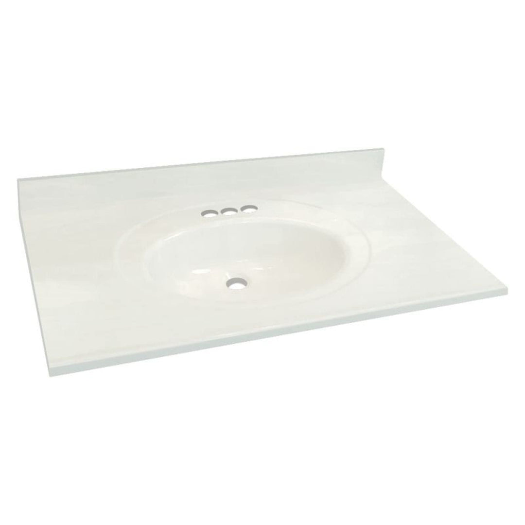 Translid 1409-7622 31-in x 22-in Cultured Marble Bathrm Vanity