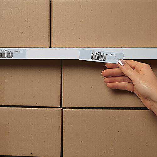 1-1/4" x 48" Label Holder Clear Strip 6/Pk - Diamond Home USA