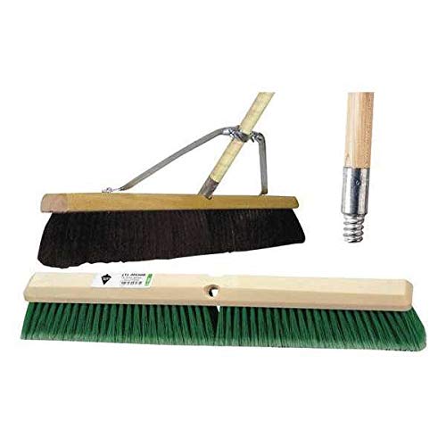 Push Broom Head and Handle 36" Green