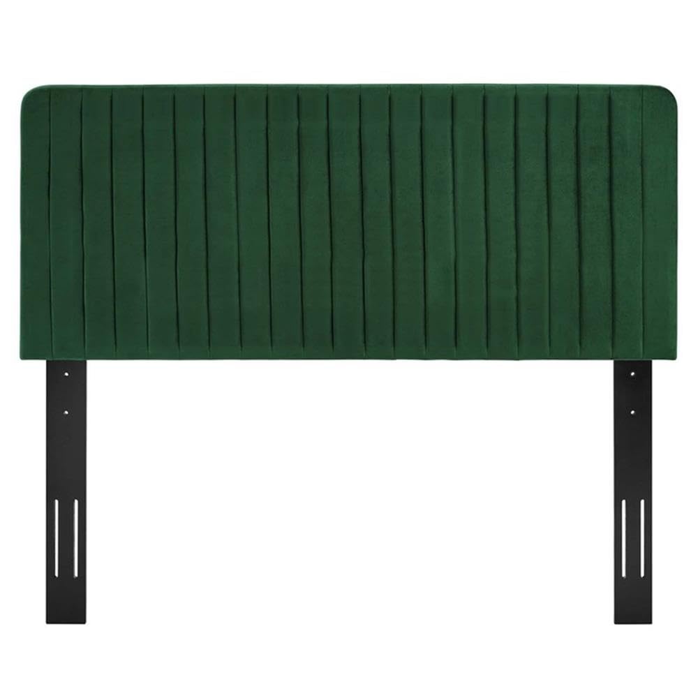Modway Milenna Channel Tufted Performance Velvet Full/Queen Headboard in Emerald - Diamond Home USA