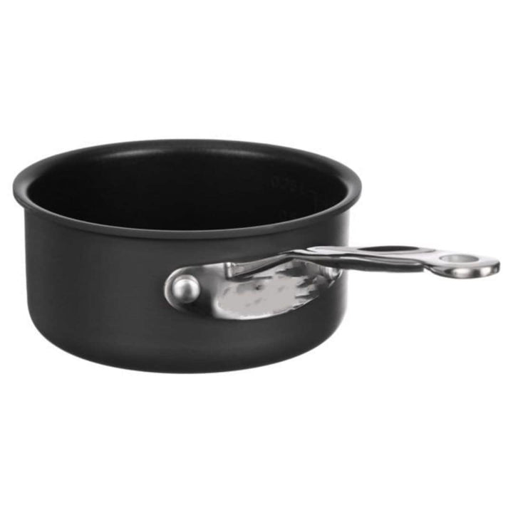 Classic Hard Anodized Non-stick 1-quart Saucepan With Cover Black - Diamond Home USA
