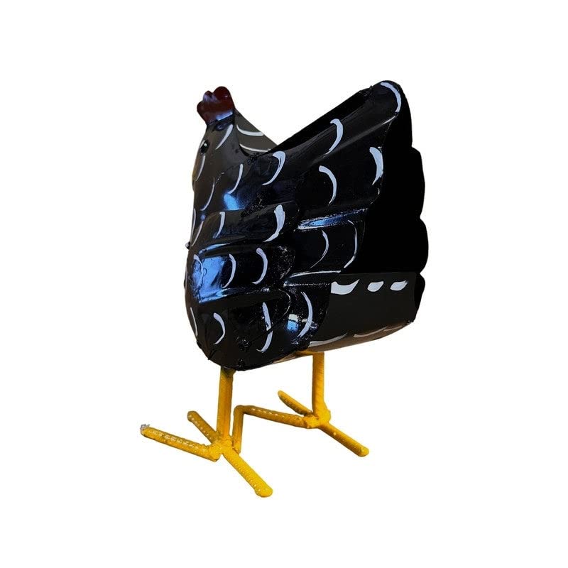 Mini Black Hen for Rustic Metal Finish Handmade - Diamond Home USA