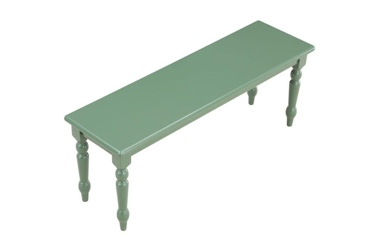 Boraam Carolina Dining Bench 14" L x 48" W x 18" H Equestrian Green - Diamond Home USA