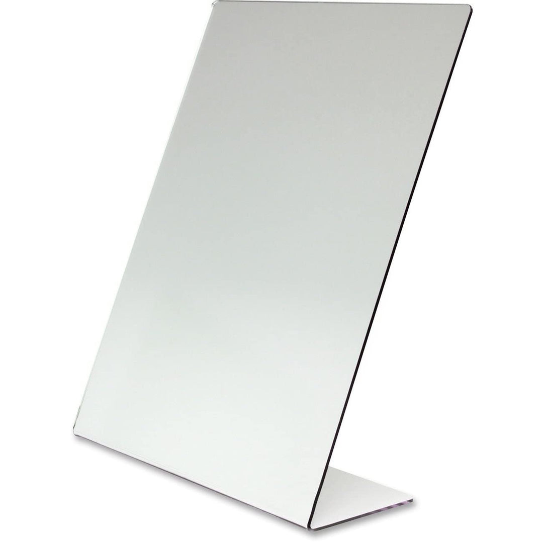 Single Sided Self Portrait Mirror White Casual Frameless - Diamond Home USA