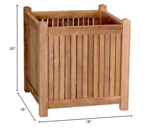 Anderson Teak Planter Box 18" - Diamond Home USA