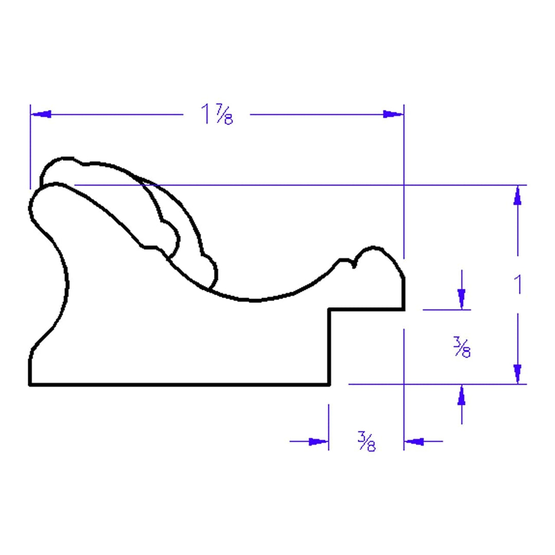 The Oval and Round Mirror Store Versailles Framed Rectangle Mirror in Rubbed 15x19 - Diamond Home USA