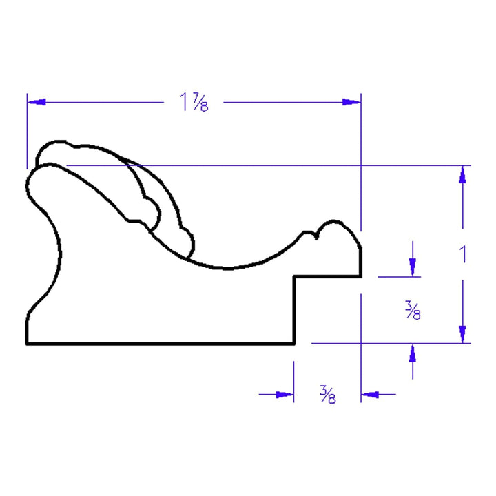 The Oval and Round Mirror Store Versailles Framed Rectangle Mirror in Rubbed 15x19 - Diamond Home USA