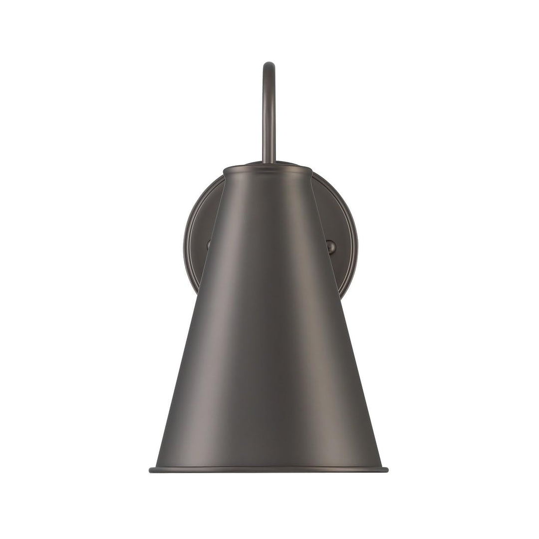 Tapered Metal 7" Dome Dark Bronze Wall Sconce Light 9.5'' D X 7'' W 12.5'' H - Diamond Home USA