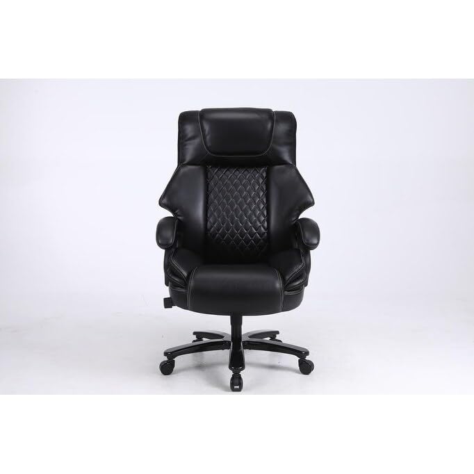 High Back Adjustable Large Executive Computer Office Chair Thick Padded - Diamond Home USA