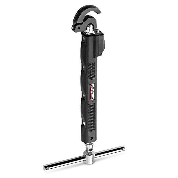 RIDGID 46753 Adjustable 10" to 17" Telescoping LED Lit Basin Pipe Wrench for
