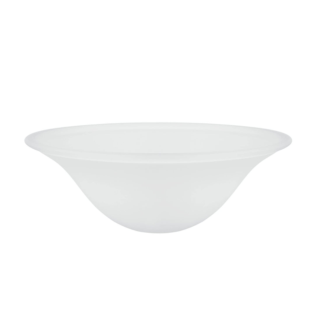 Frosted Replacement Glass Shade 5" High X 12-7/8" Diameter White Transitional - Diamond Home USA