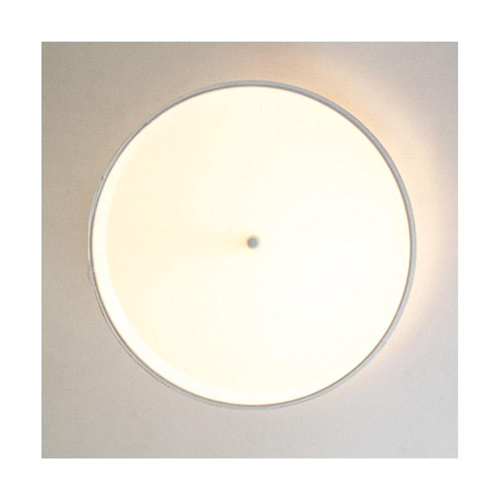 Flush Mount Conversion Kit 18"w White Linen Shallow Drum Lampshade Modern - Diamond Home USA