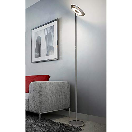 HOMEGLAM UFO High Bright LED Dimmable 20W up and 10W Down Lights Torchiere Floor - Diamond Home USA