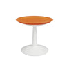 Lagoon Furniture Modern Round Pedestal Side/Cafe/Coffee Table Orange