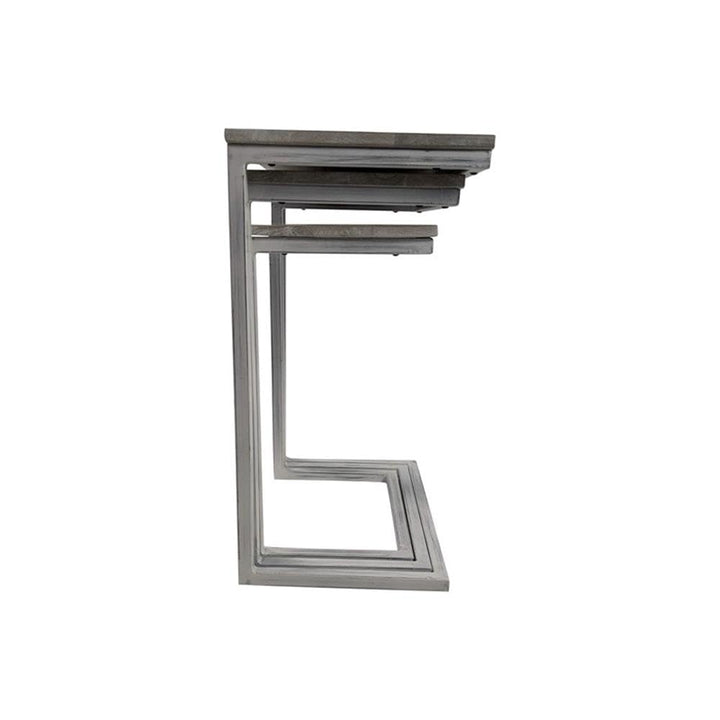 Carolina Classic Addison Nesting Table Set in Whitewash - Diamond Home USA