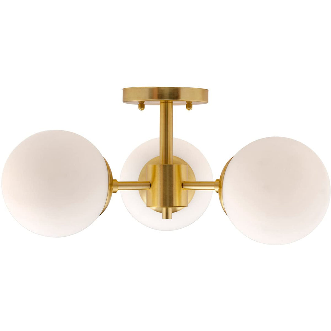 Farrell - 3 Light Semi-Flush Mount in Transitional Style-8.5 Inches Tall and - Diamond Home USA