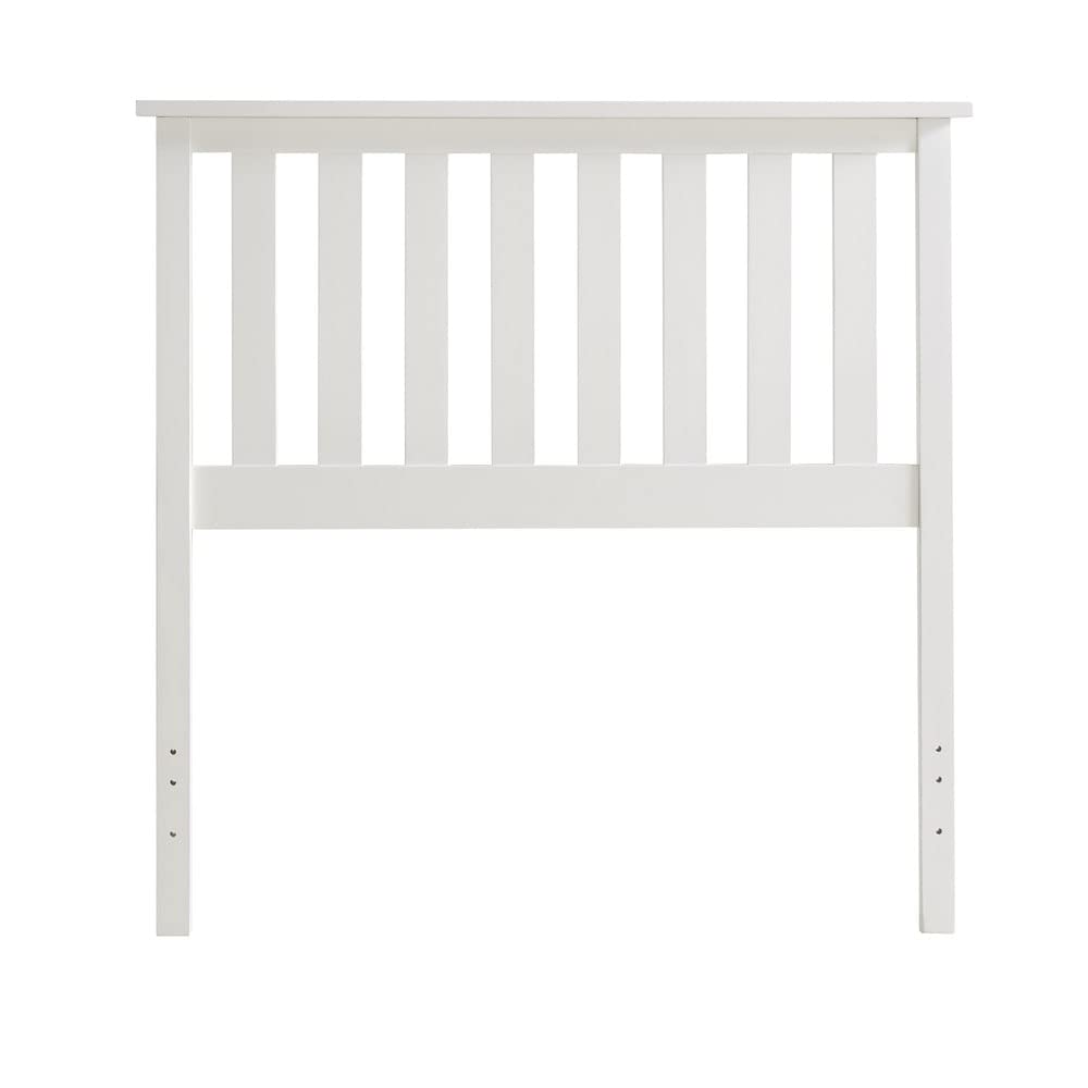 Inspire Q Hammersley Mission Slatted White Wood adboard by Classic Queen - Diamond Home USA