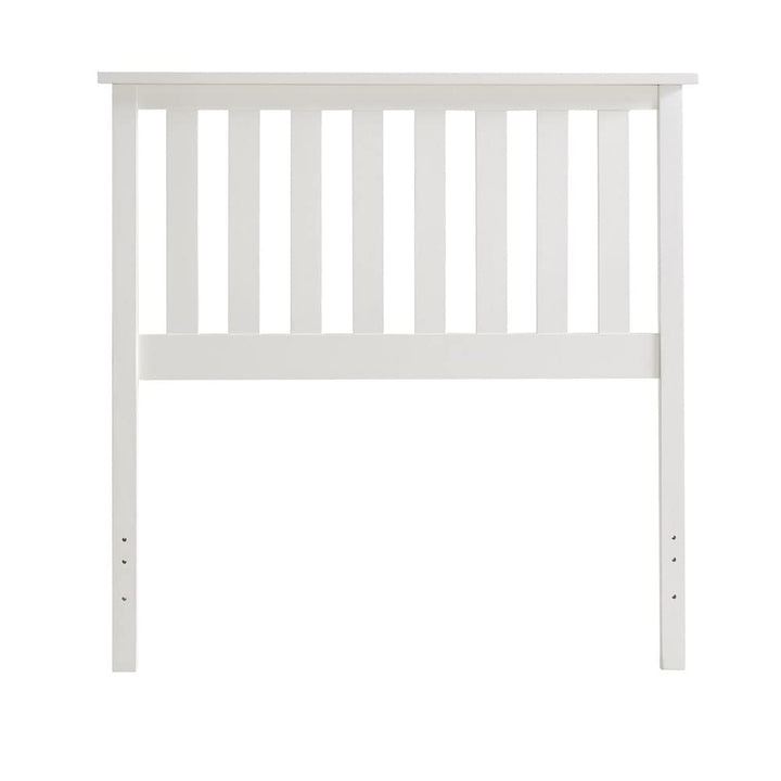 Inspire Q Hammersley Mission Slatted White Wood adboard by Classic Queen - Diamond Home USA
