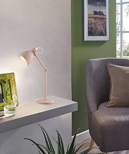 EGLO 204085A Priddy 17 inch esk Lamp Plug-in Lighting for Living Room Bedroom - Diamond Home USA