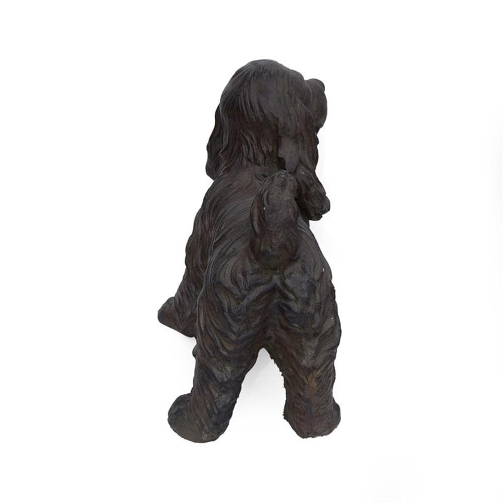 Noble House Josie Outdoor Cast Stone Cocker Spaniel Dog Garden Statue - Diamond Home USA