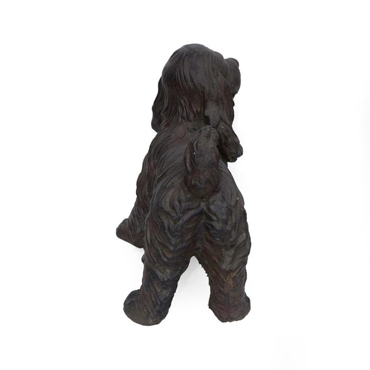 Noble House Josie Outdoor Cast Stone Cocker Spaniel Dog Garden Statue - Diamond Home USA