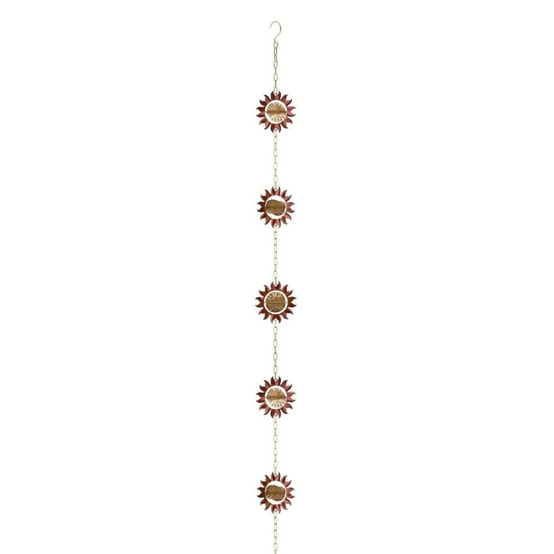 Rain Chain Sun Brown - Diamond Home USA
