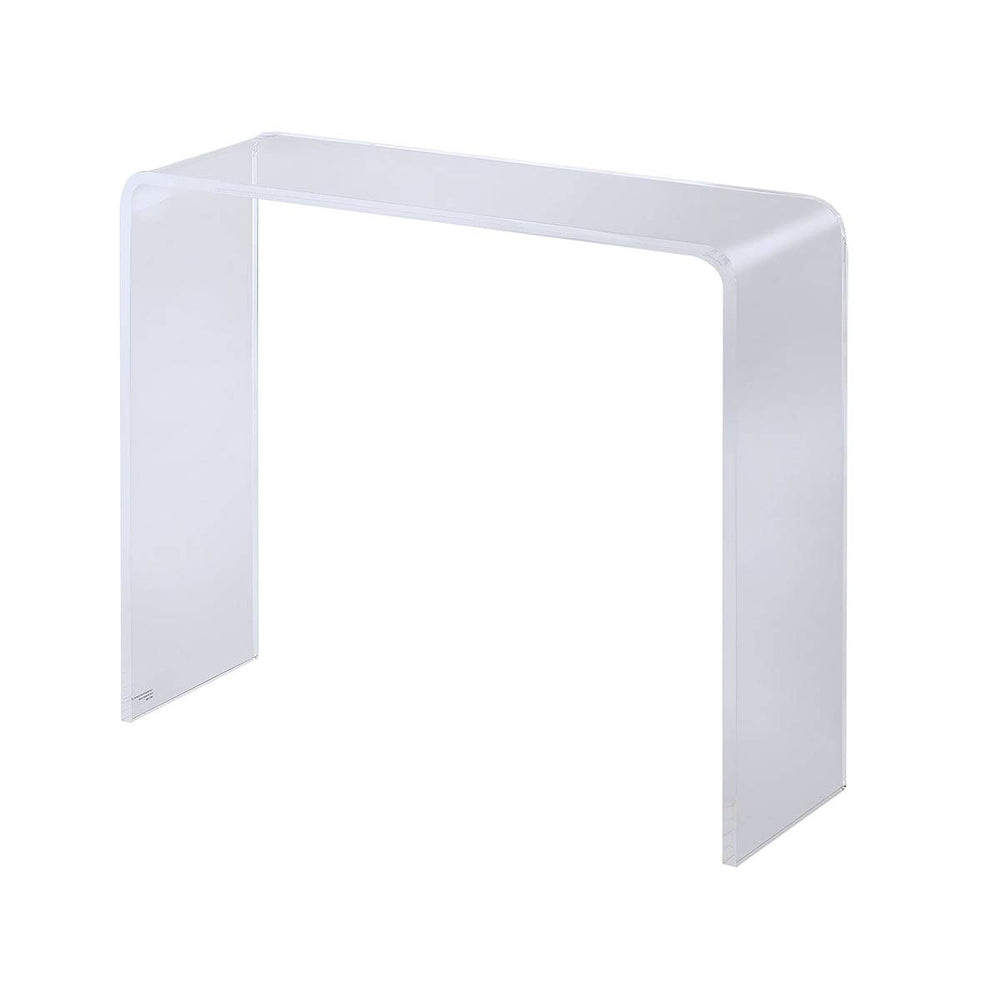 Clear Acrylic Console Table Modern Contemporary Rectangle Glossy - Diamond Home USA