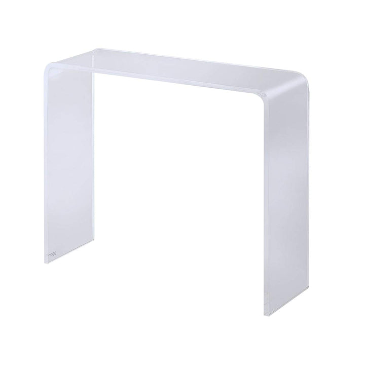 Clear Acrylic Console Table Modern Contemporary Rectangle Glossy - Diamond Home USA