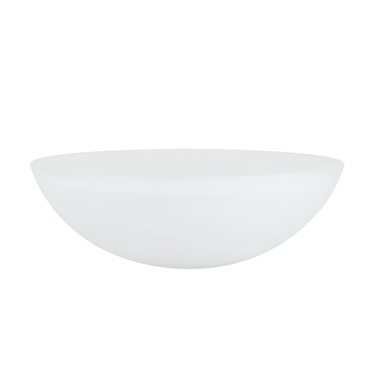 Frosted Replacement Glass Shade 5-3/8" High X 15-5/8" Diameter White