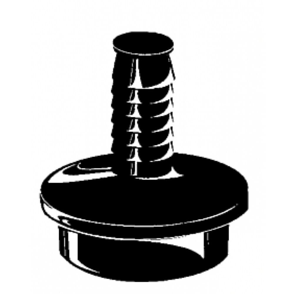 American 1.5 in. X Abs Dishwasher Bushing; Black Hardware Abs - Diamond Home USA