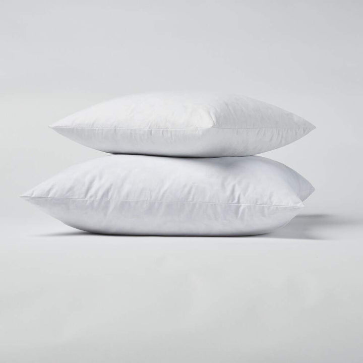 1221 Bedding Feather Pillow Inserts (Set of 2) - White 26 x 26 inches - Diamond Home USA