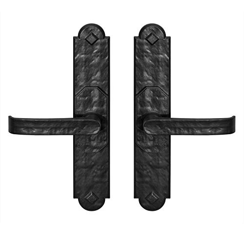 Hardware Rustic Aspen Magnetic Garage Door Set (6 Piece) Black Plastic Matte - Diamond Home USA