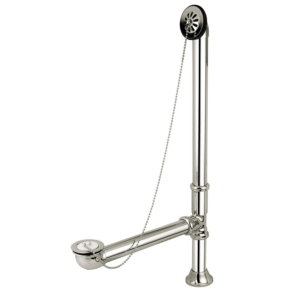 Kingston Brass CC2096 Vintage Clawfoot Bathtub Waste and Overflow Drain Polished Nickel
