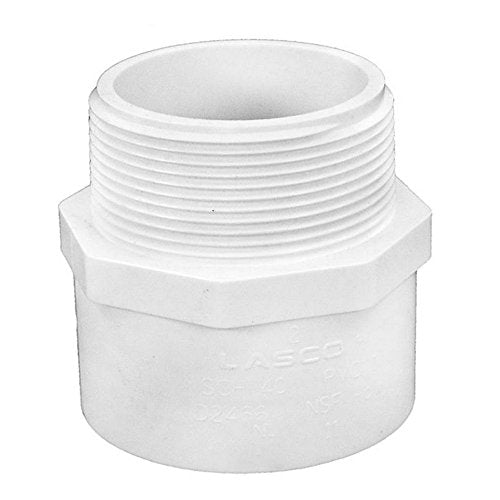 LASCO 436-080 8in PVC Male Adapter MPTxSlip - Diamond Home USA