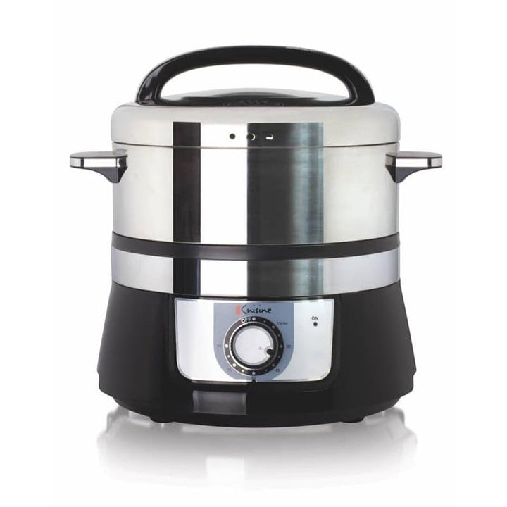 Electric Food Steamer Stainless Steel Black