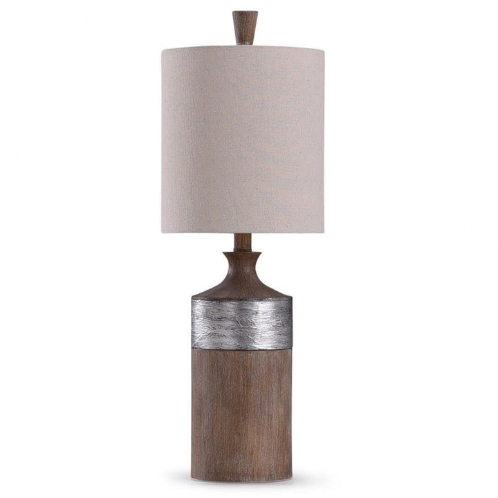 Stylecraft Home Collection Darley - One Light Textured Banded Table Lamp with