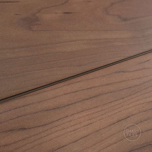 Tiles Self Adhesive Wall Norway Walnut 2 Sheets of 22.56" X 11.58" Kitchen and - Diamond Home USA