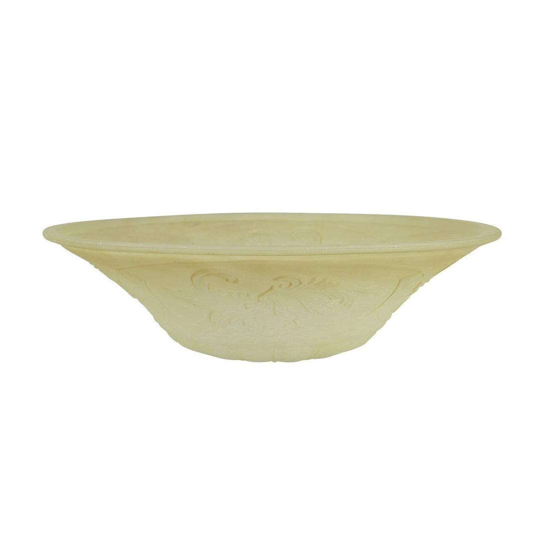 Amber Replacement Glass Shade 4-1/2" High X 15-5/8" Diameter Yellow Transitional - Diamond Home USA