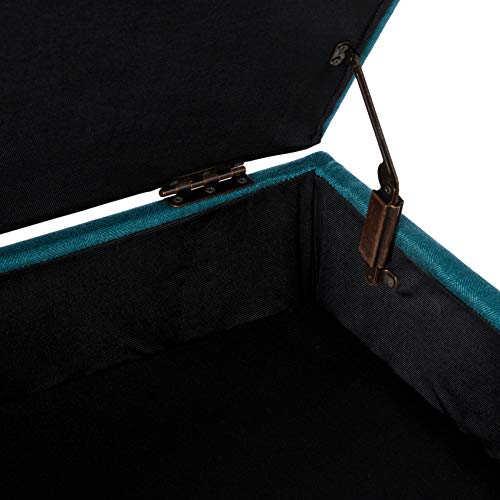 Christopher Knight Home Zahra Fabric Storage Ottoman Dark