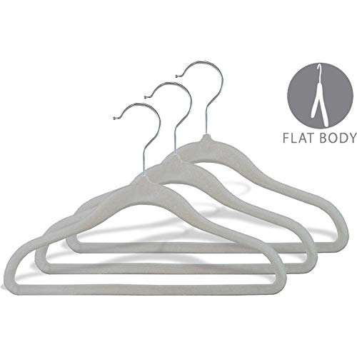 10 Inch Clear Plastic Baby Top Hanger with Notches and Swivel Hook Box of 100 - Diamond Home USA